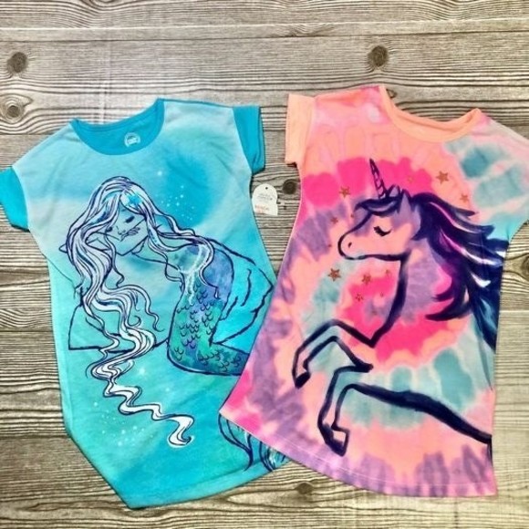 Girls size XS(4-5) sleep Nightgown Pajama bundle of (2). J30 - Picture 2 of 2